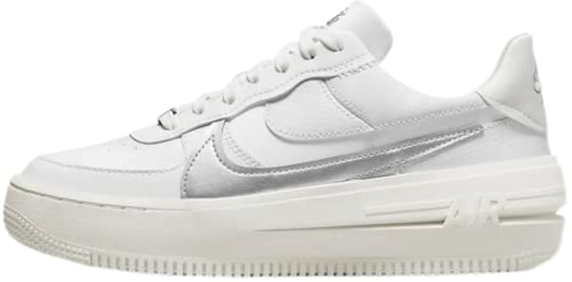 Nike Air Force One PLT.AF.ORM Sneakers Donna (Summit Bianco/Argento Metallico) 549877424