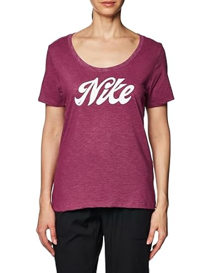 Nike W Nk DF Tee Script T-Shirt Donna 582281593